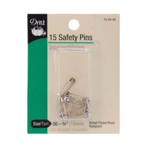 Dritz Safety Pins Blister Pack Size 00 Nickel 15pc