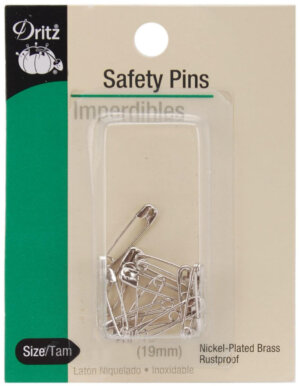 Dritz Safety Pins Blister Pack Size 2 Nickel 10pc
