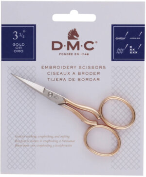 Embroidery Scissors 3-3/4" Gold Handle