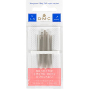 Embroidery Needles Size 1-5 12pc
