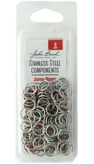 John Bead S Steel Jump Ring 8mm 100pc John Bead S Steel Jump Ring 8mm 100pc
