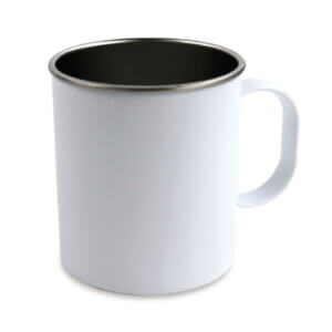 11oz White Stainless Camp Mug Sublimation Blank
