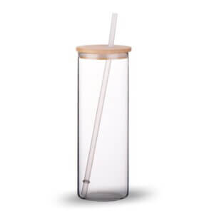 25oz Glass Tumbler With Bamboo Lid Sublimation Blank 25oz Glass Tumbler With Bamboo Lid Sublimation Blank