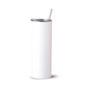 20oz Straight White Tumbler Sublimation Blank