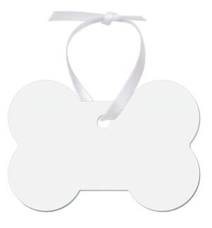 Unisub Aluminum Dog Bone Ornament Sublimation Blank