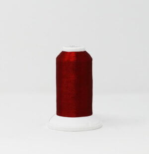 Madeira CR Jasper Red #4214 Polyester CR Metallic Embroidery Thread #40 2700yd cone Madeira CR Jasper Red #4214 Polyester CR Metallic Embroidery Thread #40 2700yd cone
