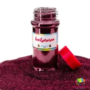 Anchorman Fine Metallic Glitter Burgundy/Maroon - The Glitter Guy