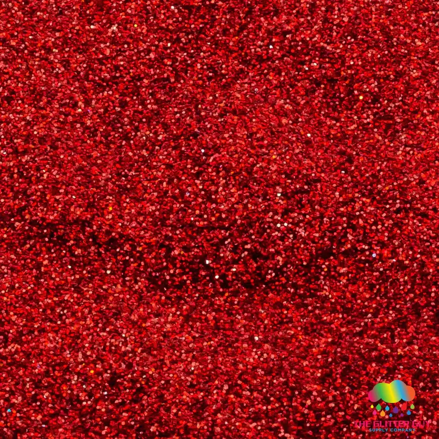 Burning Desire Fine Holographic Glitter Deep Red – The Glitter Guy