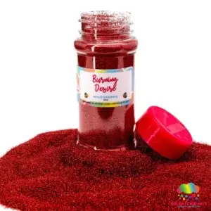 Burning Desire Fine Holographic Glitter Deep Red - The Glitter Guy