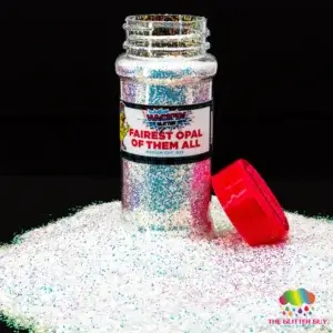 Fairest Opal Of Them All HACK'D sh-Medium Semi-translucent Holographic Glitter Silver - The Glitter Guy