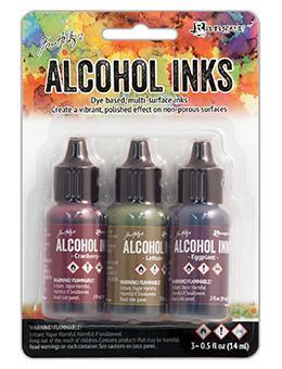 Farmer's Market (Cranberry, Lettuce, Eggplant) Ranger Alcohol Ink Kit