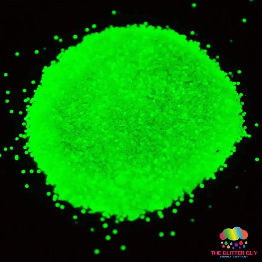 Glow Green Fine glow in the dark powder – Mica Powder – The Glitter Guy Glow Green Fine glow in the dark powder - Mica Powder - The Glitter Guy - Image 5