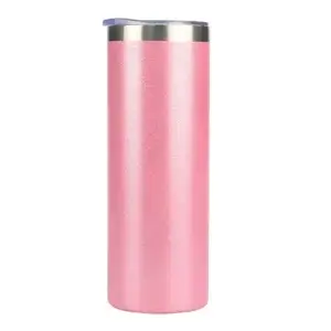 Pink 20oz Textured Glitter Tumblers Sublimation Blank