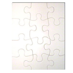 DyeTrans Felt 12pc Puzzle 5.25x6.75 Sublimation Blank