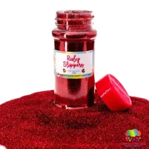 Ruby Slippers Fine Metallic Glitter Red - The Glitter Guy