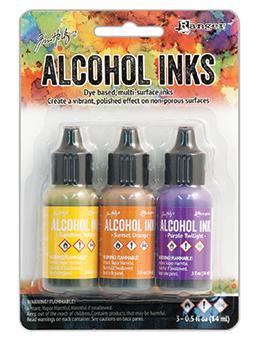 Summit View-Sunshine/Sunset/Pure Twilght - Ranger Alcohol Ink Kit
