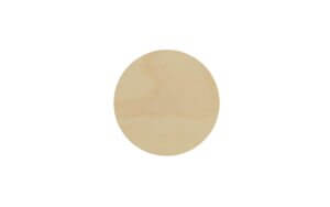 8cm Circle Flat Wood 8cm Circle Flat Wood