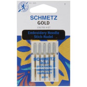 Size 14/90-Needle Gold Embrdry