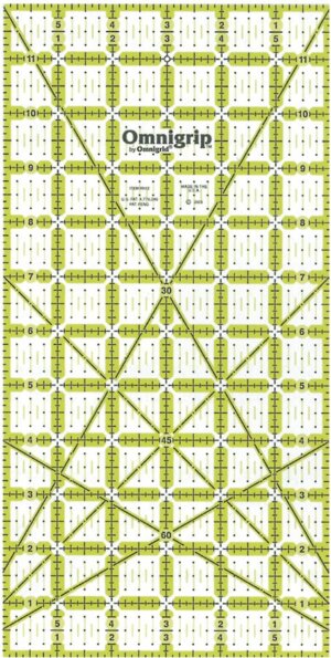 Omnigrip By Omnigrid Non-Slip Quilter's Ruler 6"X12"-
