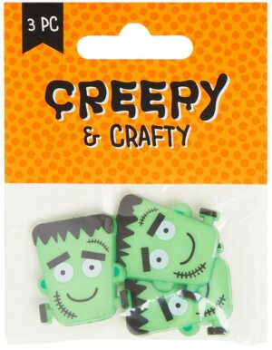 Blumenthal Favorite Findings Big Buttons 3/Pkg-Frankenstein