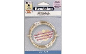 Beadalon German Style Wire Rnd 20ga Silver Plt 6M Beadalon German Style Wire Rnd 20ga Silver Plt 6M