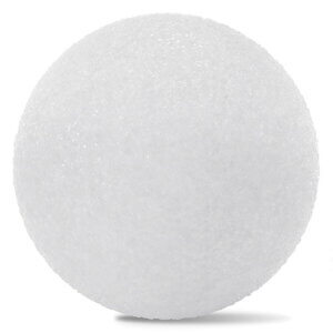 White -Styro Snowball 2.5"