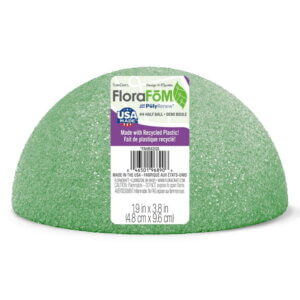 1.9"X3.8" FloraCraft FloraFoM Half Ball