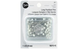 Dritz Pins Long Pearlized 1.5" White 100pc