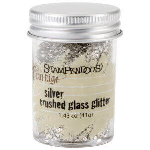 Silver Stampendous Frantage Crushed Glass Glitter 1.41oz Silver Stampendous Frantage Crushed Glass Glitter 1.41oz