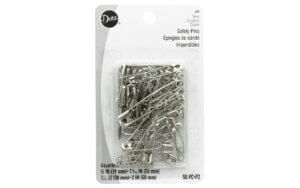 Dritz Safety Pins Astd Size 00, 1, 2, 3 Nickel 50pc