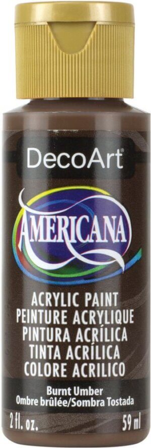 Burnt Umber - Opaque - Americana Acrylic Paint 2oz
