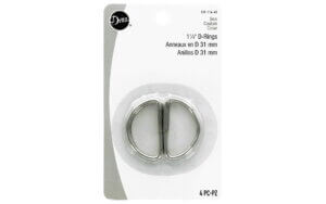 Dritz D Rings 1 1/4" Nickel 4pc