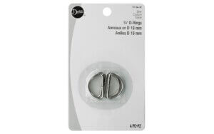 Nickel - Dritz Metal "D" Rings 3/4" 4pc