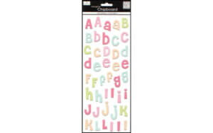 Designer Chipboard Stickers by Ellen Krans, Jeweled Alphabet Designer Chipboard Stickers by Ellen Krans, Jeweled Alphabet