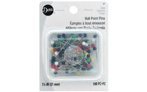 Dritz Pins Ball Point Lg Plastic Head 1.25" 100pc