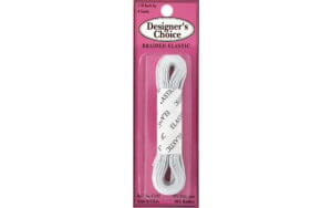 Braided Elastic 1/8" x 4 Yards White