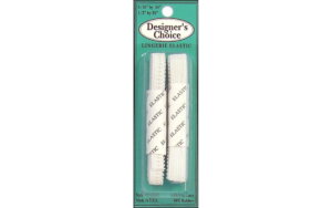 Lingerie Elastic 5/16" x 54" & 1/2" x 30" White 2 piece