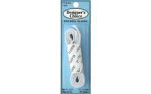 Non-Roll Elastic 1/2" x 1 Yard White