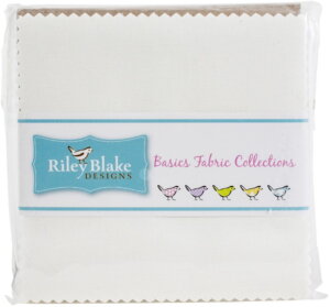 Riley Blake 5" Stacker Precut Bundle 42pcs-Confetti Cottons - Riley White