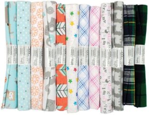 Fabric Palette Fat Quarter Assortment 18"X21" 1/Pkg-Flannel Assortment Assorted Pattern Fabric