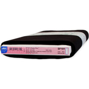 SF 101 Pellon Shape-Flex Woven Fusible Interfacing-Black 19/20"