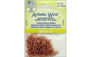 Art Wire Chain Maille Jump Rng 20ga 7/64″ Nat220pc Art Wire Chain Maille Jump Rng 20ga 7/64" Nat220pc