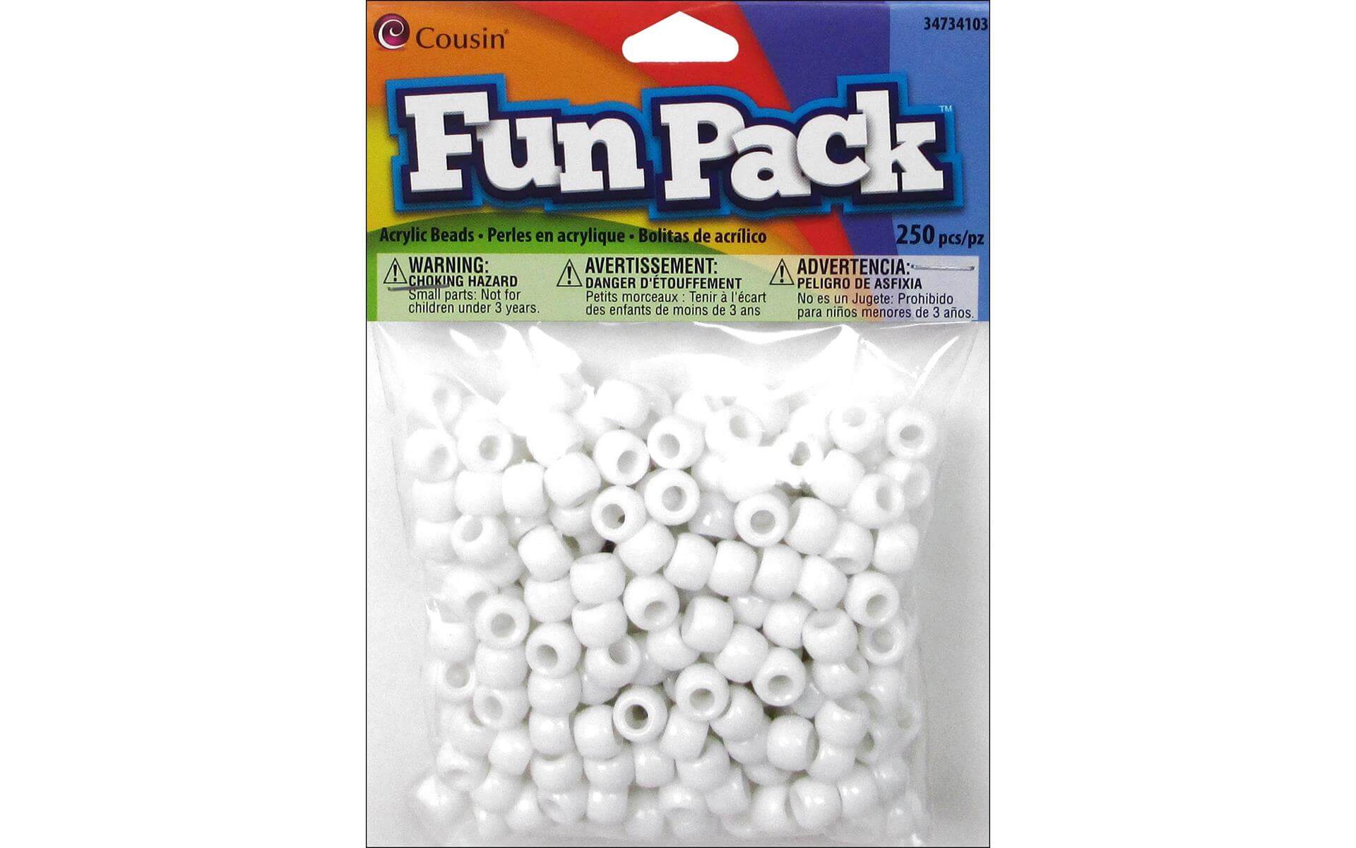 Cousin Fun Pack Bead Pony White 250pc Cousin Fun Pack Bead Pony White 250pc