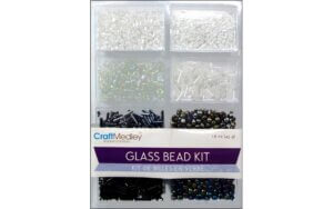 Multicraft Glass Bead Kit Mix Classic Black&White