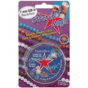 Black Stretch Magic Bead & Jewelry Cord .7mmX5m