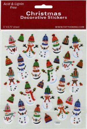 Snowmen W/Hats Sticker King Stickers Snowmen W/Hats Sticker King Stickers