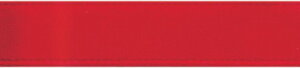 Offray Single Face Satin Ribbon 5/8"X18'-Red