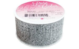 Morex Ribbon Wire Anitbes Met Lace 1.5"x 3yd Silvr