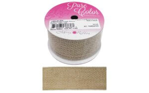 Morex Ribbon Wire Burlap 1.5"x 3yd Natural