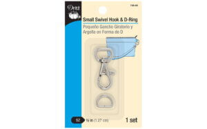 Dritz Small Swivel Hook & D Ring Nickel